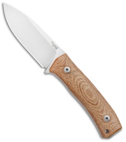 LionSteel M4 Fixed Blade Knife Natural Micarta (3.75&quot; Satin M390) | 113972