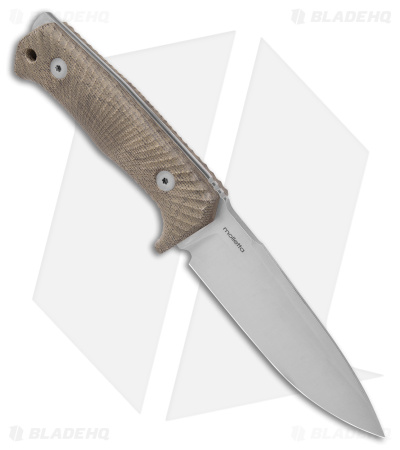 LionSteel T5 Fixed Blade Knife Green Micarta (5" Satin)