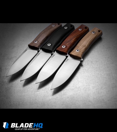 LionSteel M4 Fixed Blade Knife Black G-10 (3.75" Satin M390)