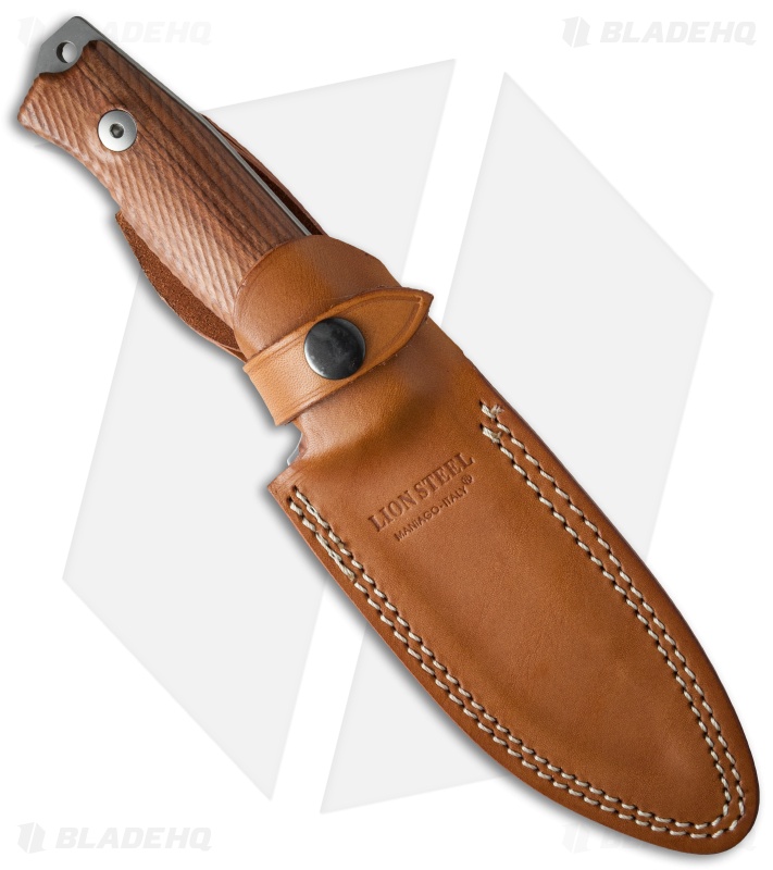 LionSteel M5 Fixed Blade Knife Santos Wood (4.5" Satin) 