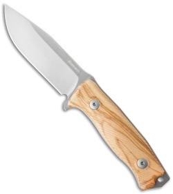 LionSteel M5 Fixed Blade Knife Olive Wood (4.5" Satin) 