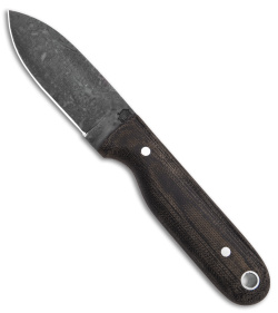 LT Wright Bushbaby Fixed Blade Knife Matte Black Micarta (3" Black 1075)