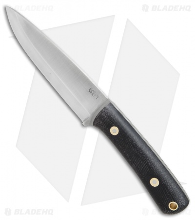 LT Wright Gary Wines Bush Hunter Knife Black Matte Micarta (5.2" Satin)