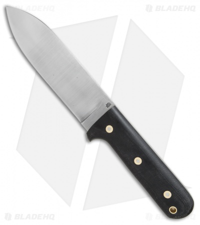 LT Wright Gen 3 Fixed Blade Knife Black Matte Micarta (6.5" Satin)