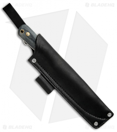 LT Wright Knives Larry Roberts Gen 6 Scandi Knife Black Micarta (6" Satin)