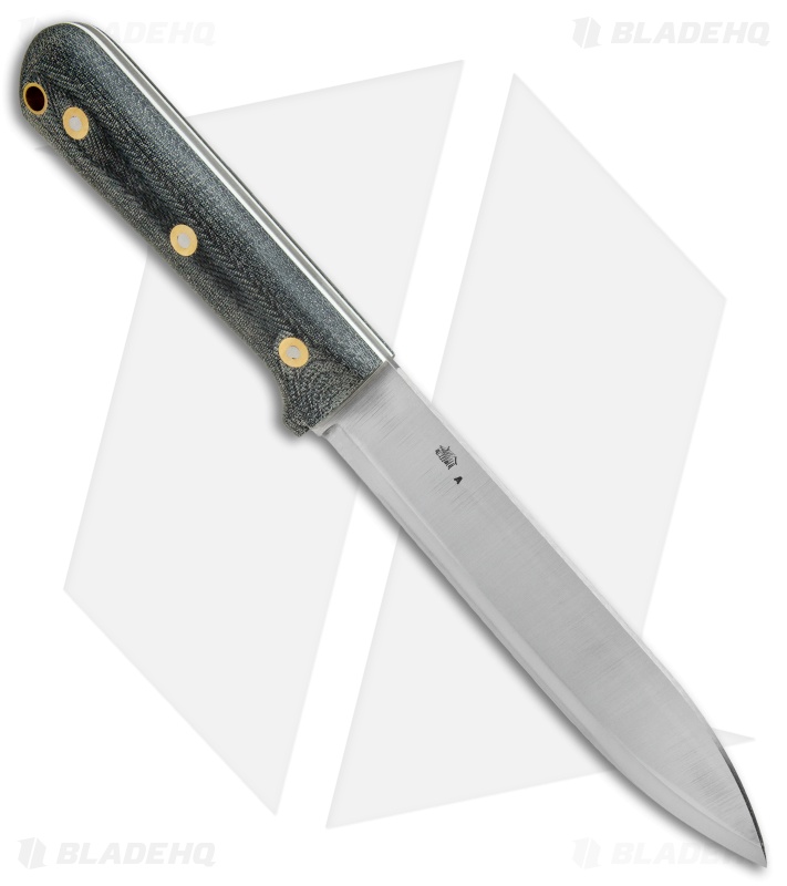 LT Wright Knives Larry Roberts Gen 6 Scandi Knife Black Micarta (6" Satin)