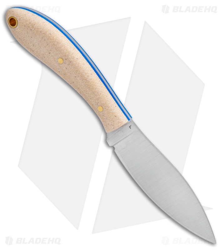LT Wright Small Northern Hunter Fixed Blade Snakeskin Micarta/Blue (3.25" Satin)