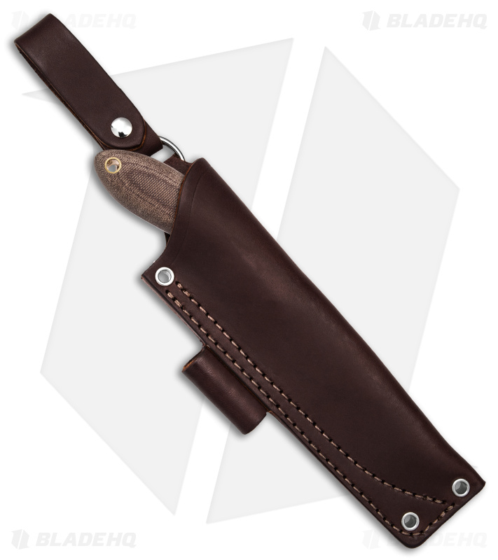 LT Wright Large Northern Hunter Fixed Blade Matte Rustic Brown (4.25" Satin)