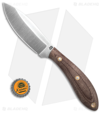 LT Wright Large Northern Hunter Fixed Blade Matte Rustic Brown (4.25" Satin)