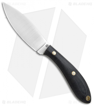 LT Wright Large Northern Hunter Fixed Blade Matte Black Micarta (4.25" Satin)