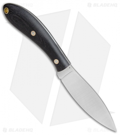 LT Wright Large Northern Hunter Fixed Blade Matte Black Micarta (4.25" Satin)