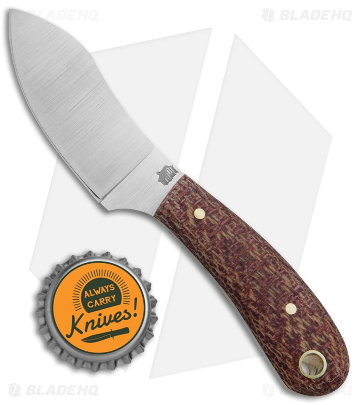 LT Wright Knives Lil Muk Fixed Blade Shadetree Maroon (2.75
