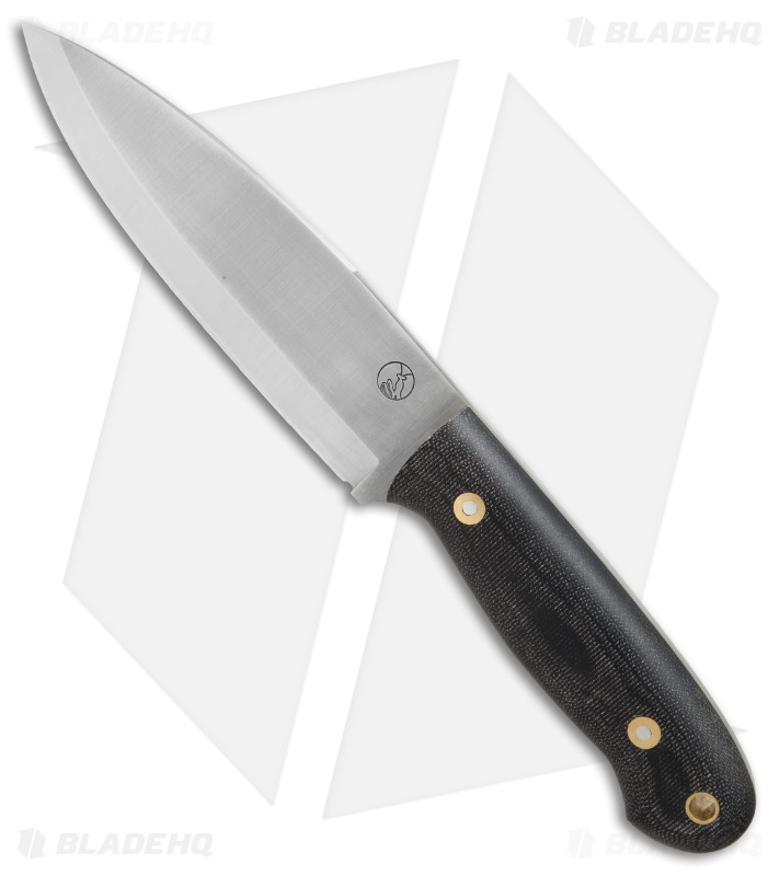 LT Wright Mountain Outdoors Sospes Fixed Blade Knife Black Micarta (6" Satin)