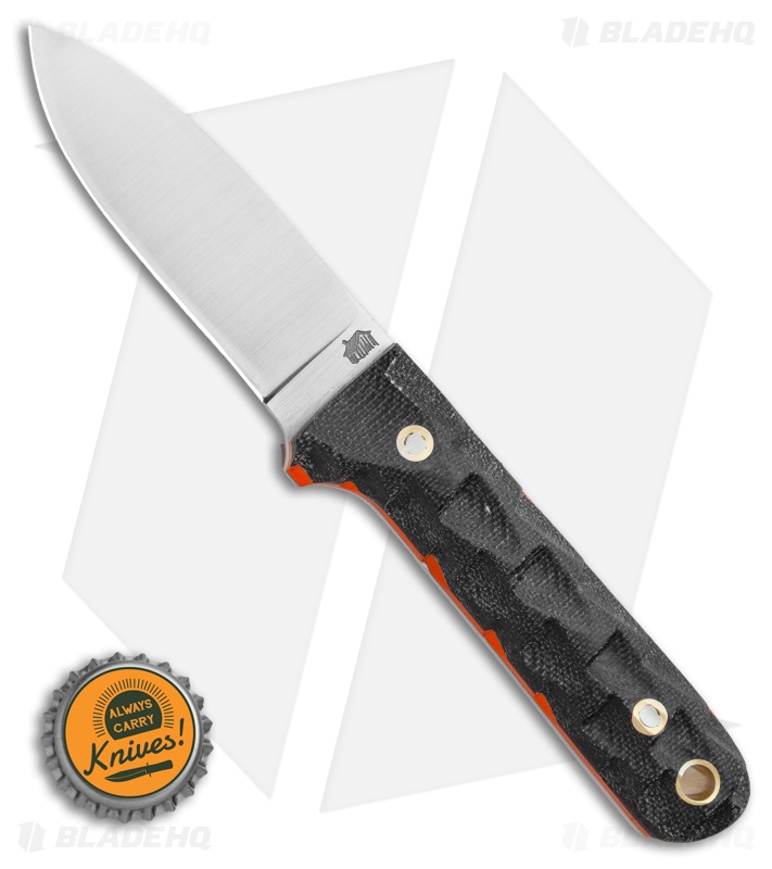 LT Wright Next Gen Fixed Blade Knife Black Micarta Orange (3.25" Satin AEB-L)