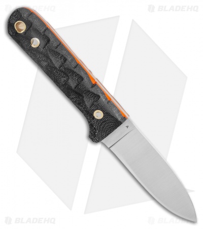 LT Wright Next Gen Fixed Blade Knife Black Micarta Orange (3.25" Satin AEB-L)