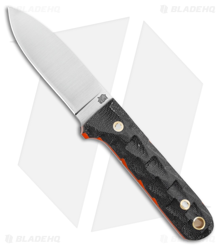 LT Wright Next Gen Fixed Blade Knife Black Micarta Orange (3.25" Satin AEB-L)