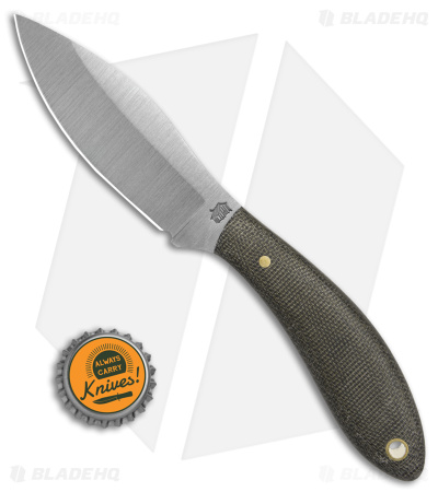 LT Wright Small Northern Hunter Fixed Blade Matte Green Micarta (3.25" Satin)