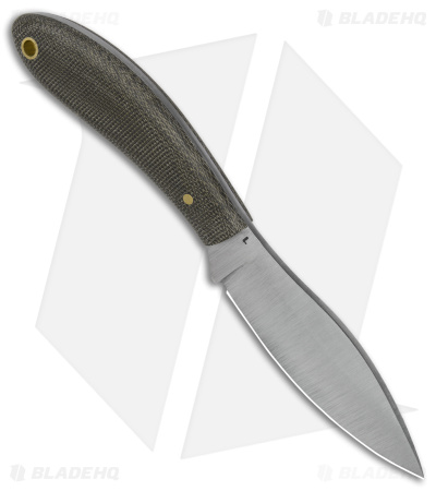 LT Wright Small Northern Hunter Fixed Blade Matte Green Micarta (3.25" Satin)