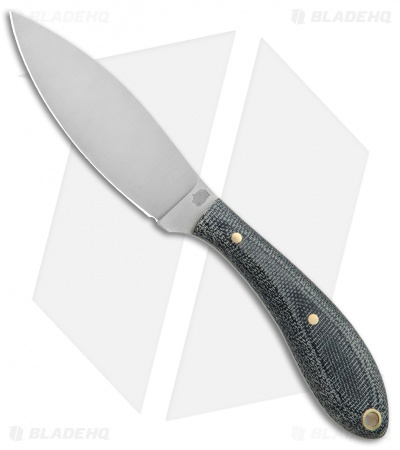 LT Wright Small Northern Hunter Fixed Blade Matte Black Micarta (3.25" Satin)