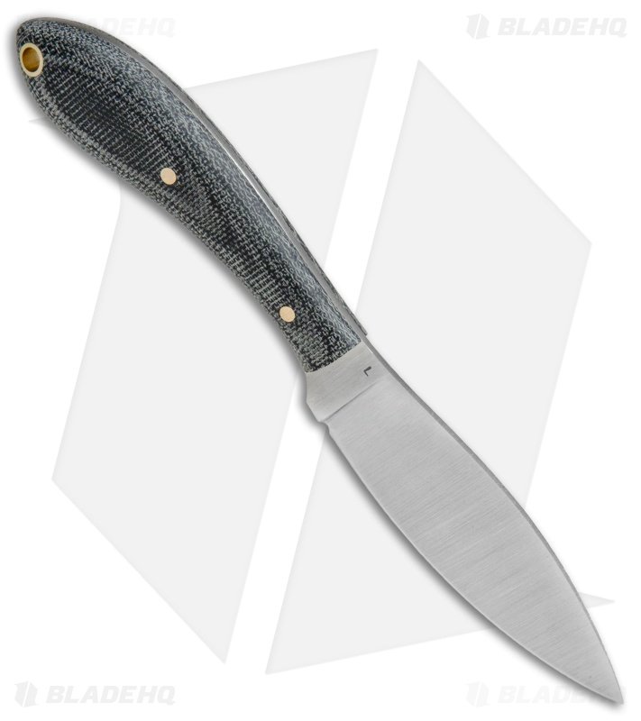 LT Wright Small Northern Hunter Fixed Blade Matte Black Micarta (3.25" Satin)
