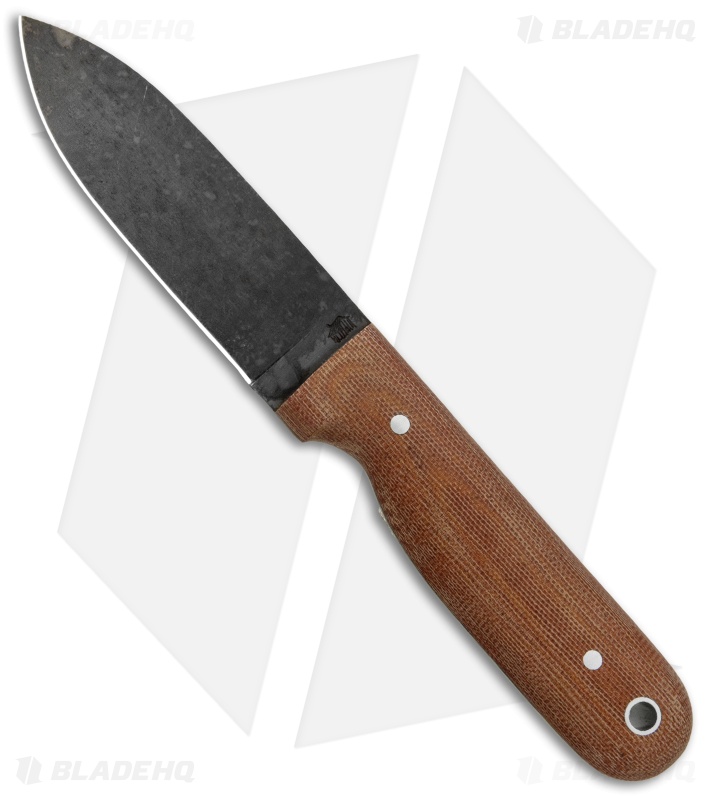 LT Wright Knives Bushcrafter HC Fixed Blade Knife Micarta (4" High Carbon)