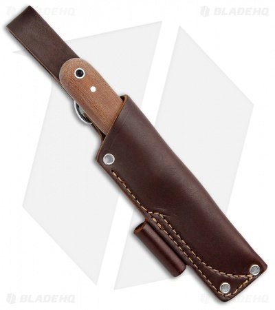 LT Wright Knives Bushcrafter HC Fixed Blade Knife Micarta (4" High Carbon)