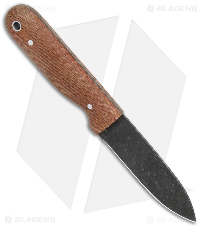 LT Wright Knives Bushcrafter HC Fixed Blade Knife Micarta (4" High Carbon)