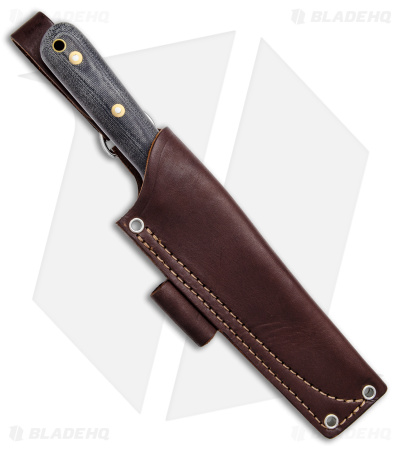 LT Wright Carleigh Fairchild Genesis Knife Flat Grind Black Micarta (4.3" Satin)