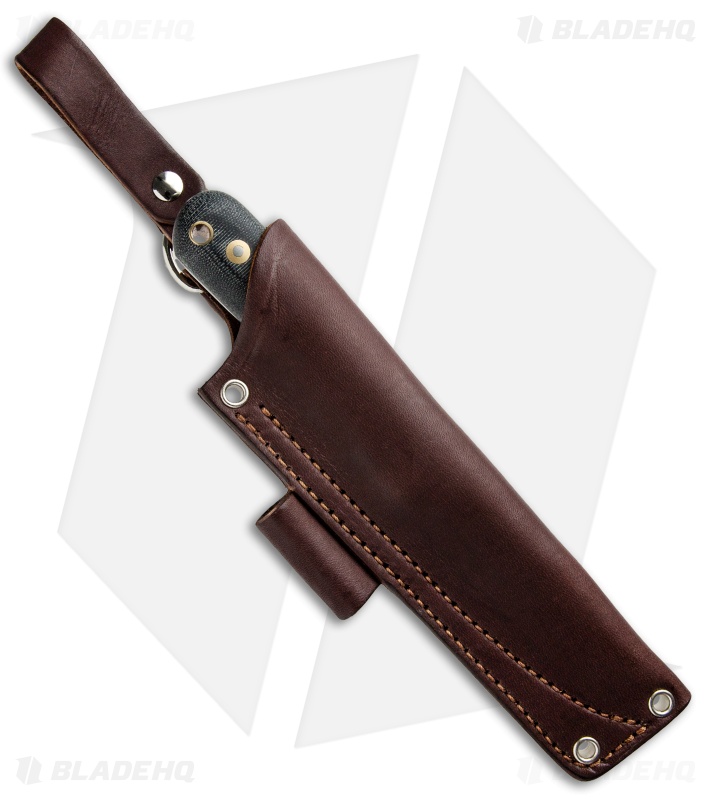 LT Wright Knives Genesis Scandi Bush Knife Black Micarta (4.25" Satin)