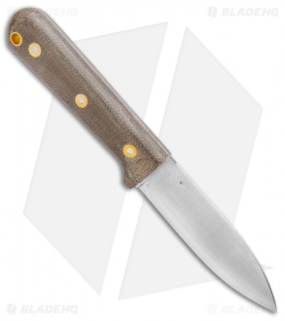 LT Wright Knives Genesis Scandi Knife Green Micarta (4.25" Satin)