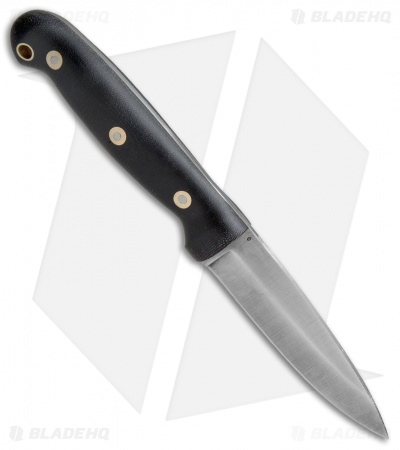 LT Wright Knives GNS Saber Fixed Blade Black Micarta (4.5" Satin)