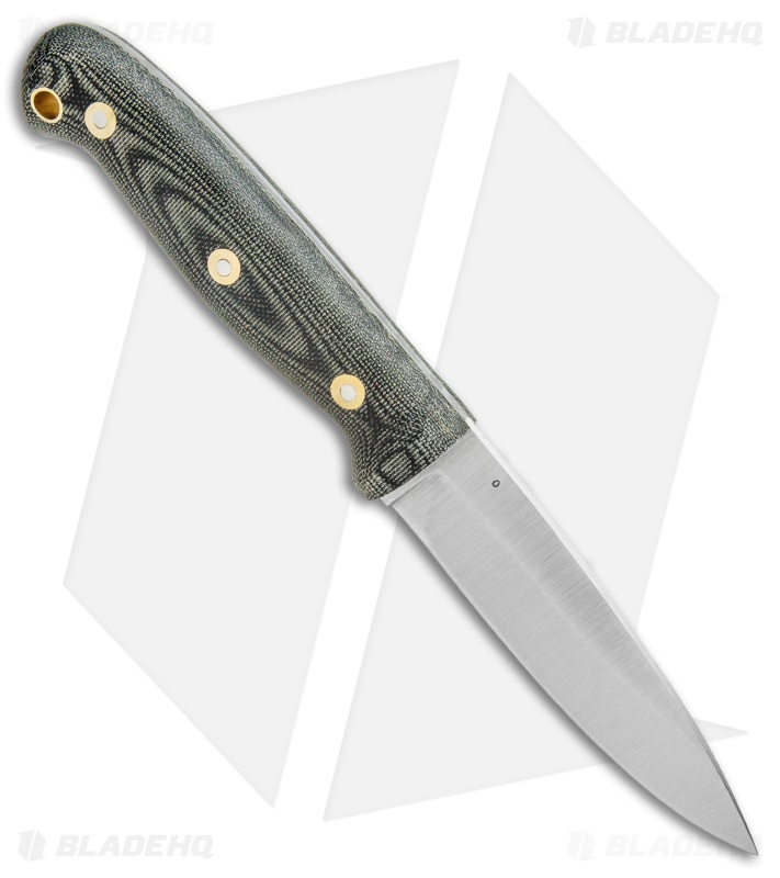 LT Wright Knives GNS Saber Fixed Blade Matte Black Micarta (4.5" Satin)