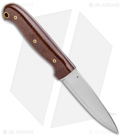 LT Wright Knives GNS Scandi Fixed Blade Knife Micarta/Mosaic Pins (4.25" Satin)