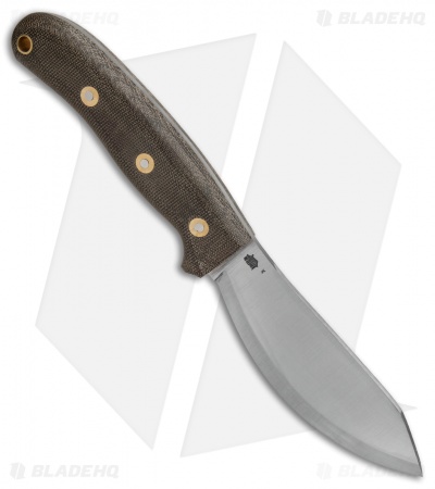 LT Wright Jessmuk Fixed Blade Scandi Knife Green Micarta (4.5" Satin) 3V