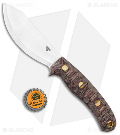 LT Wright JX2 Jessmuk Fixed Blade Knife Red/Blk MTN G-10 (4.5" Satin CPM-3V)