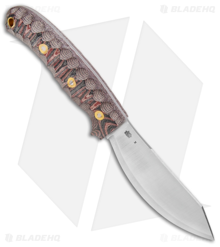 LT Wright JX2 Jessmuk Fixed Blade Knife Red/Blk MTN G-10 (4.5" Satin CPM-3V)