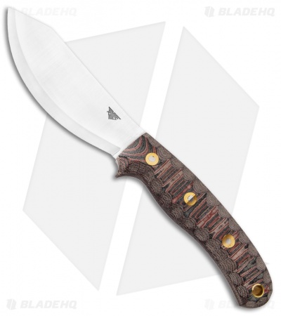 LT Wright JX2 Jessmuk Fixed Blade Knife Red/Blk MTN G-10 (4.5" Satin CPM-3V)