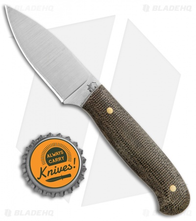 LT Wright Knives Patriot Fixed Blade Knife OD Green Micarta (2.5" Satin A2) 