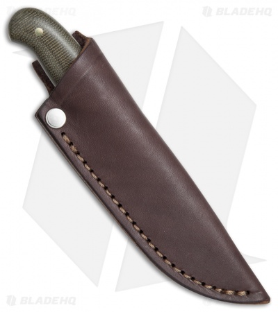 LT Wright Knives Patriot Fixed Blade Green Micarta Polished (2.5" Satin A2) 