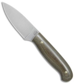 LT Wright Knives Patriot Fixed Blade Green Micarta Polished (2.5" Satin A2) 