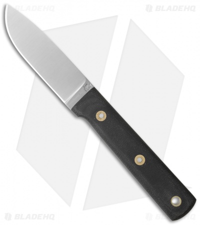 LT Wright Knives Maverick Scout Fixed Blade Knife Black Micarta (3.75" Satin)