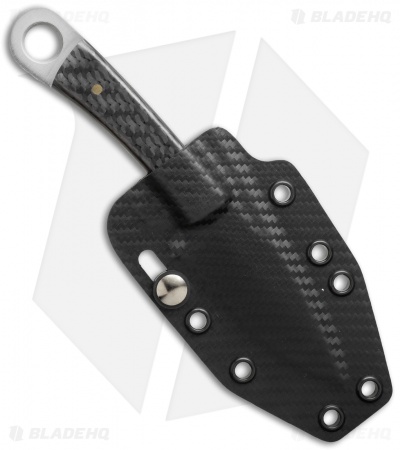 LT Wright Knives Stealth Neck Knife Carbon Fiber (3" Satin)