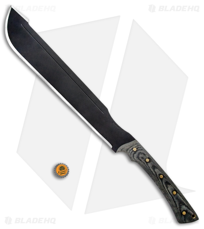 Condor Discord Machete Fixed Blade Knife Gray Micarta (17.75" Black)