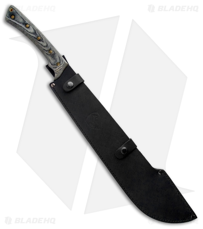 Condor Discord Machete Fixed Blade Knife Gray Micarta (17.75" Black)