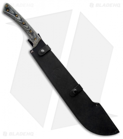 Condor Discord Machete Fixed Blade Knife Gray Micarta (17.75" Black)