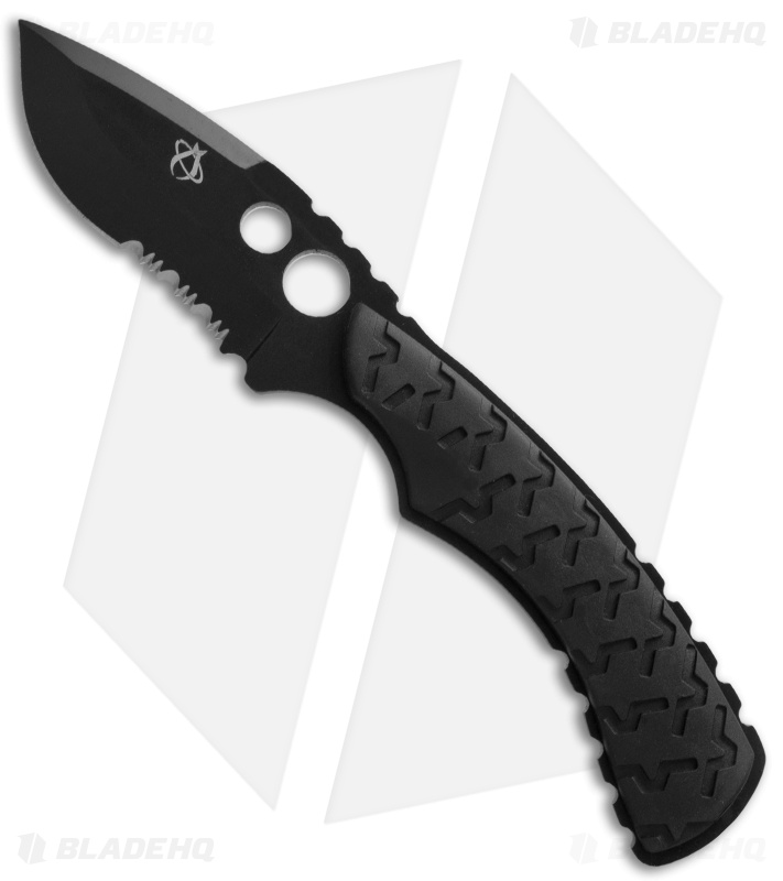 Mantis Seymour Fixed Blade Knife Black (3" Black Serr) TA-2