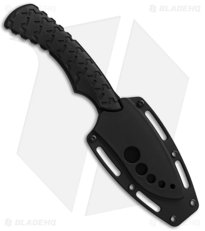 Mantis Seymour Fixed Blade Knife Black (3" Black Serr) TA-2