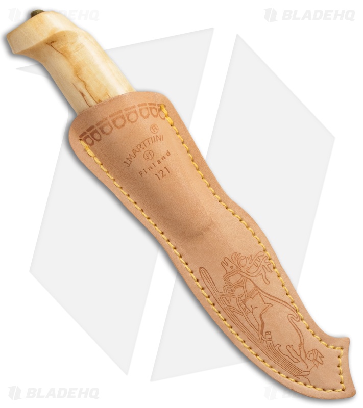 Marttiini Knives Lynx 121 Curly Birch Fixed Blade Knife (3.5