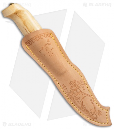 Marttiini Knives Lynx 121 Curly Birch Fixed Blade Knife (3.5" Mirror) 121010