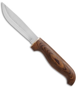 Marttiini Skinner Fixed Blade Knife Stained Birch (4.25" Satin)